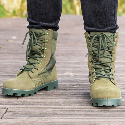 High Top Military Boots Combat Wear Resistant Jungle Tactical Outdoor Mountaineering Camping
