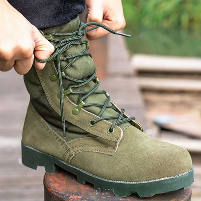 High Top Military Boots Combat Wear Resistant Jungle Tactical Outdoor Mountaineering Camping