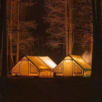 Canvas Army Military Tent Straight Bracing For Exercises Operations Inflatable 9x9 10x20